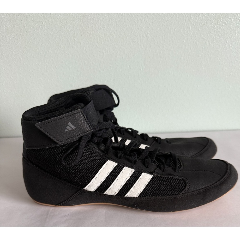 Adidas Men's HVC 2 Lace Up Athletic Wrestling Shoes‎ Black/White Size: 10
